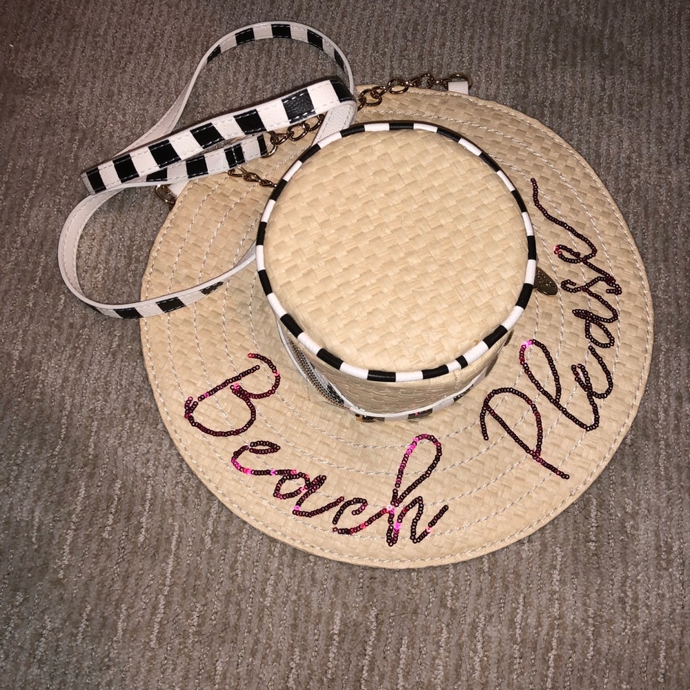 Betsey Johnson Beach Hat Purse